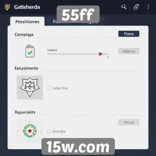 Explorando as opções de personalização em 55ff